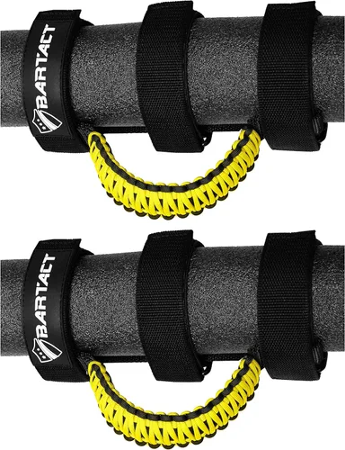 Miniatura 17 de Bartact Asas de agarre de barra antivuelco compatibles con Jeep Wrangler JL, JK, TJ, YJ y Jeep Gladiator 1955-2023 hebilla de metal mejorada, asas