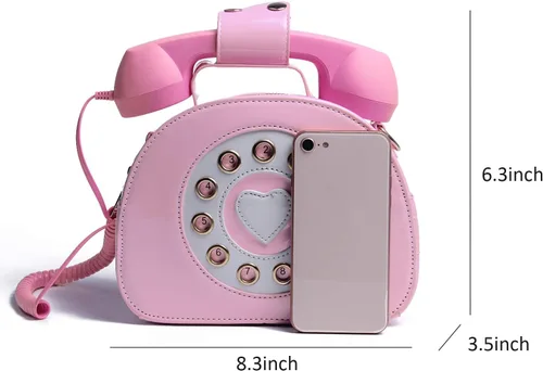 Miniatura 3 de Oweisong Divertido bolso de teléfono para mujer, bolso cruzado de hombro con asa superior para teléfono