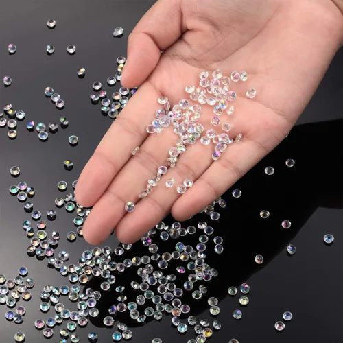 Miniatura 3 de 10000 cristales transparentes de mesa de boda para centro de mesa Confetti, diamantes de imitación acrílicos, diamantes de imitación