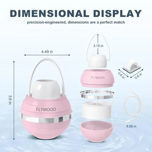Miniatura 4 de FLYMOOO Filtro de baño para bañera, filtro de agua para grifo de bañera con 8 etapas y 2,500 galones de filtración para reducir los contaminantes