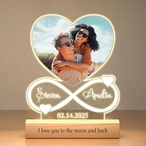 Miniatura 12 de NAZENTI Marco de fotos personalizado con luz LED, lámpara de marco de collage de fotos personalizada, regalos de fotos personalizados, lámpara de 01