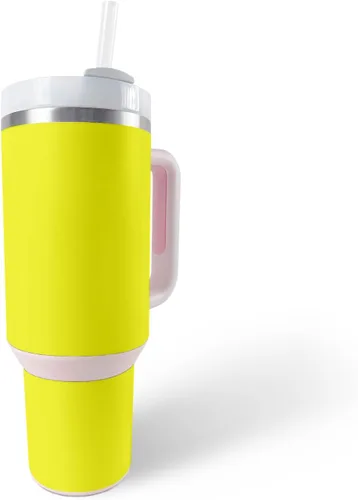 Miniatura 16 de MightySkins Skin - Vaso de vinilo compatible con Stanley The Quencher H2.0 FlowState de 40 onzas, color turquesa sólido, funda protectora, duradera