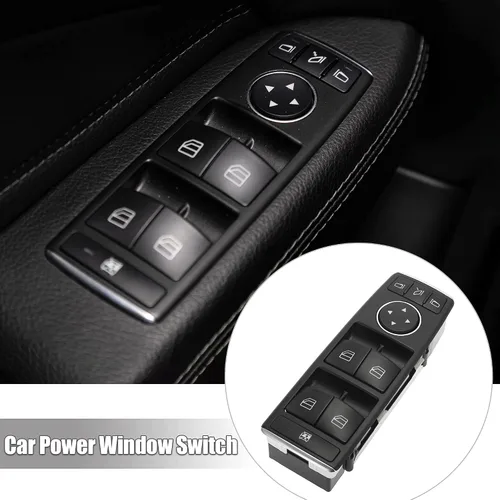 Miniatura 6 de X AUTOHAUX Interruptor de ventana eléctrica del lado del conductor principal delantero 1669054400 reemplazo para Mercedes-Benz ML350 2012 2013 2014