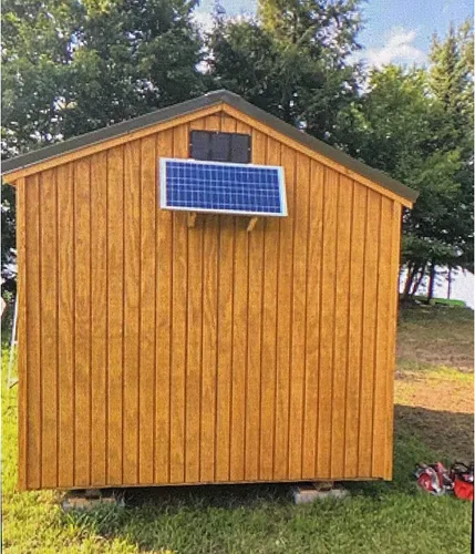 Miniatura 6 de Amtrak Solar Ventilador de escape de 80 vatios y 12 pulgadas, fabricado en Estados Unidos, montaje a dos aguas, acero galvanizado, impermeable