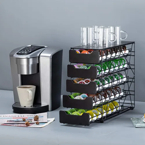 Miniatura 6 de K - Portavasos para mostrador pequeño para Keurig K-Cup Holder para Mr Coffee para té (105 cápsulas-5 niveles)