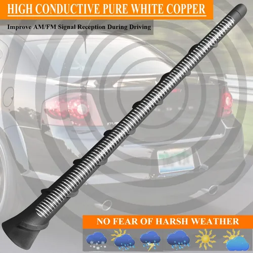 Miniatura 6 de Mástil de antena de repuesto de 8 pulgadas para Dodge Avenger (2011-2015)