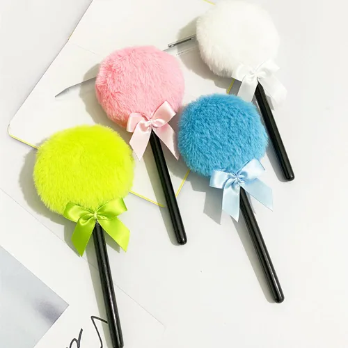 Miniatura 6 de 4 piezas de polvo de ajuste, soplos de algodón de azúcar, paleta de maquillaje, soplo de polvo suelto