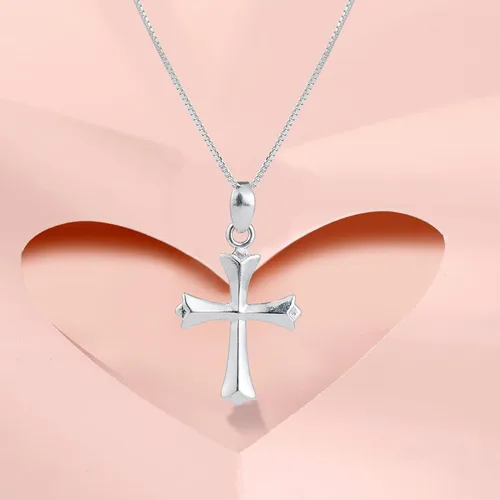 Miniatura 6 de Dainty Sterling Silver Cross Necklace for Girls First Communion Gifts for Girls Confirmation Gifts for Teenage Girl Baptism Gifts for Girl