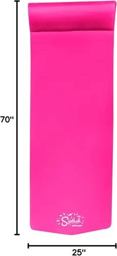 Miniatura 9 de TRC Recreation Foam Swimming Pool Float, Floating Water Lounger, Splash 1.25” rosa (Flamingo Pink)