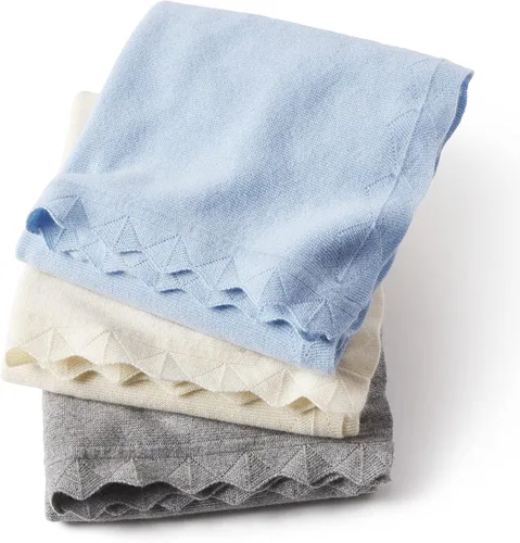 Miniatura 4 de State Cashmere Luxe - Manta ligera con dobladillo festoneado, 100% cachemira pura, manta decorativa ultra suave para sofá, sofá y cama