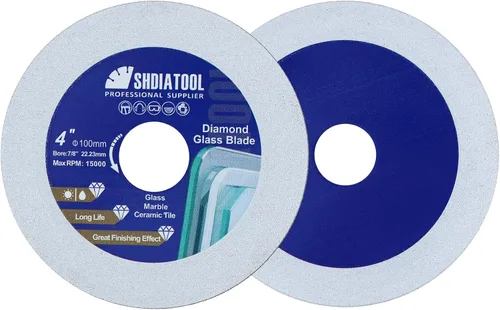 Miniatura 6 de SHDIATOOL Disco de corte de diamante de vidrio de 2 pulgadas, rueda de corte ultradelgada para azulejos de cerámica, porcelana y mármol de 50 mm