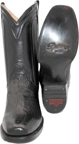 Miniatura 4 de The Western Shops Botas vaqueras de piel de avestruz suave y con punta cuadrada para hombre
