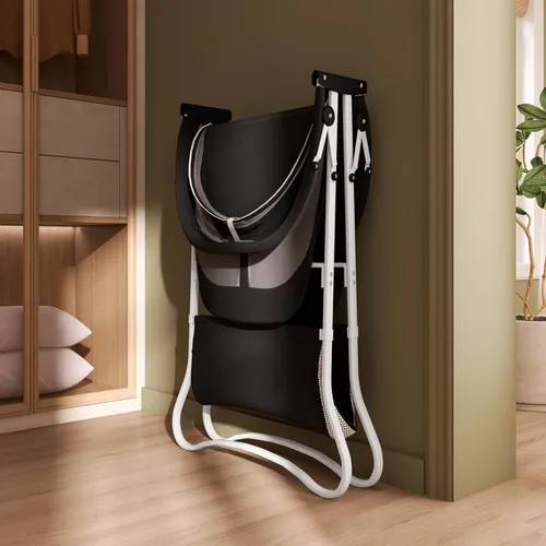 Miniatura 7 de Dream On Me Karley - Moisés portátil para bebé en color negro, ligero y portátil, fácil de plegar y transportar, con dosel doble ajustable
