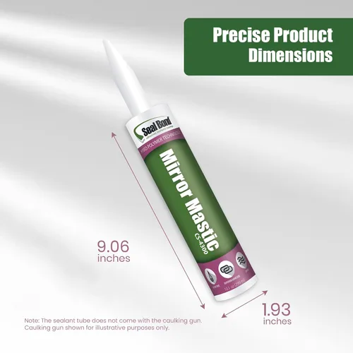 Miniatura 6 de Adhesivo de espejo CS-4300, bajo olor, compatible con COV, cartucho de 10.1 oz