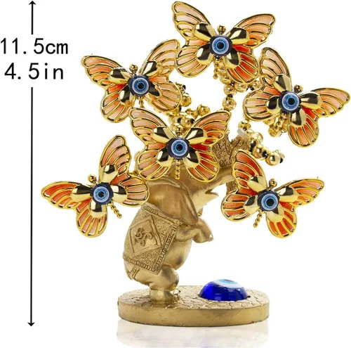 Miniatura 5 de YU FENG Elefante dorado y elefante Dios mal de ojo árbol