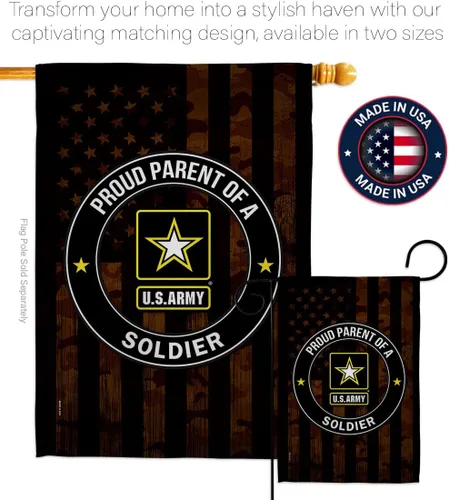 Miniatura 4 de Orgulloso bandera de la casa del ejército – Paquete de guardabosques de las fuerzas armadas de los Estados Unidos Americanos Militares Veteranos