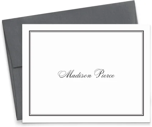Miniatura 12 de Modern Pink Paper Papelería personalizada para hombres o mujeres, tarjetas de notas plegables personalizadas, tu elección