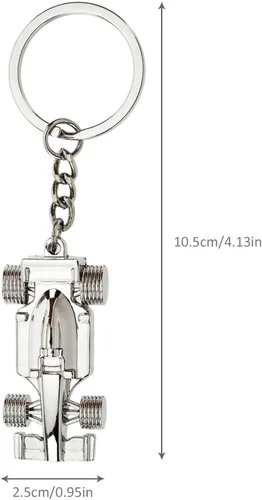 Miniatura 4 de Create Idea 2 llaveros de coche de carreras F1 de metal Fórmula 1, llavero de coche de carreras, bolso de mano, regalo especial para cumpleaños