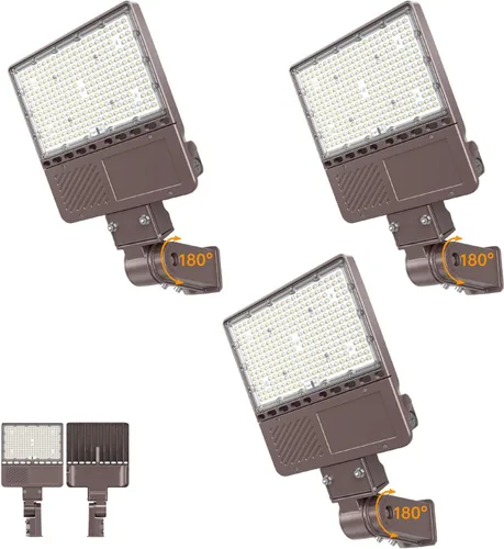 Miniatura 31 de Luz LED de estacionamiento de 150 W, 120 W, 90 W, ajustable, con certificación UL, 5700 K, 5000 K, 4500 K, sintonizable, 22500 lm luz comercial