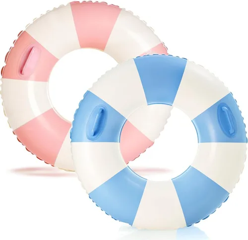 Miniatura 11 de 2 flotadores inflables para piscina, fiesta, lago, playa, adultos, flotadores, tubos de natación, flotadores para decoración de fiesta de playa