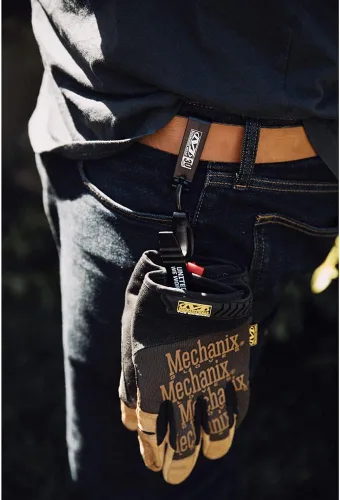 Miniatura 3 de Mechanix Wear Clip para guantes - Clip no conductor para un cómodo acceso a los guantes - Soporta fijación de cinturón - Para construcción - Amarillo