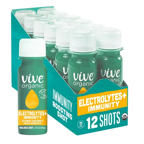 Miniatura 14 de Vive Organic Shot de Saúco para Apoyo Inmunológico, Cúrcuma y Jengibre Prensados en Frío, Sin Gluten, Vegano, Refuerzo de Inmunidad de Saúco, 2 Fl