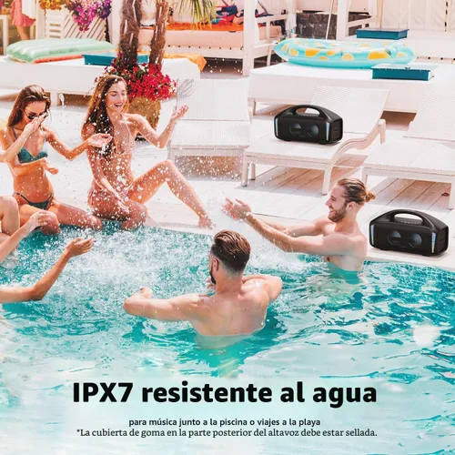 Miniatura 2 de Tribit StormBox Blast - Altavoz Bluetooth portátil, (140W pico) 90W de sonido estéreo fuerte con 30 horas de reproducción, IPX7 impermeable, luz