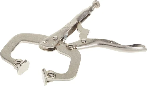 Miniatura 4 de IRWIN VISE-GRIP - Abrazadera en C, con traba y almohadillas giratorias, de 4 pulgadas (165) (Paquete de 2)