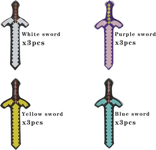 Miniatura 2 de Juguetes inflables de gran tamaño espada Party, paquete de 12 en cuatro colores, recuerdos de fiesta, accesorios de juego de rol para, recuerdos