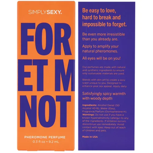 Miniatura 6 de SIMPLY SEXY Affirmations Forget Me Not - Perfume de feromonas, fragancia cálida de madera especiada con notas de naranja natural, limón, coco
