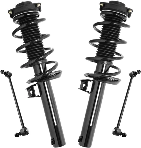 Miniatura 50 de Detroit Axle - Kit de 4 piezas RWD Puntales Delanteros Barras Estabilizadoras para Ford F-150 2021 2022 2023 2024, 2 Puntales con Resorte Helicoidal