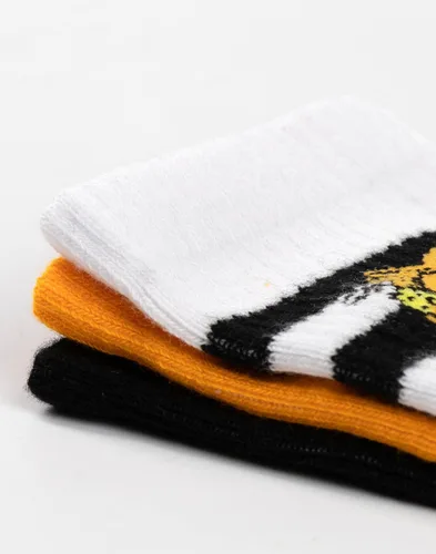 Miniatura 5 de Garfield Calcetines 3 Pack Adultos Unisex Gato Película Multicolor Calzado