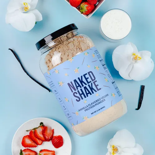 Miniatura 7 de NAKED Shake - Polvo de Proteína de Vainilla - Batido de Proteína a Base de Plantas con Aceite MCT, Sin Gluten, Sin Soja, Sin OGM ni Edulcorantes