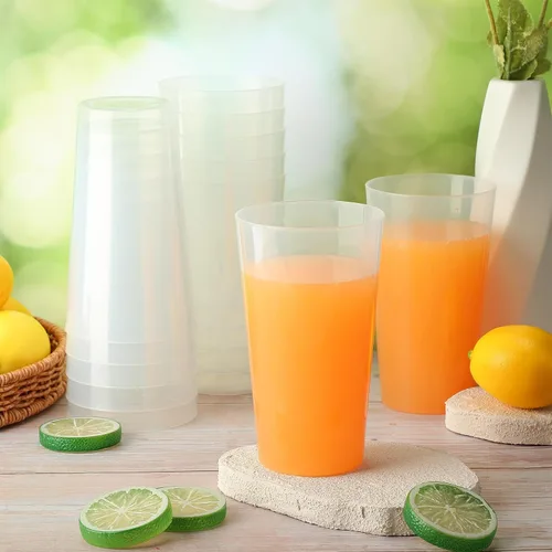 Miniatura 5 de Uiifan 54 vasos de plástico de 18 onzas reutilizables para vasos de verano, aptos para lavavajillas, apilables, irrompibles, grandes para cocina