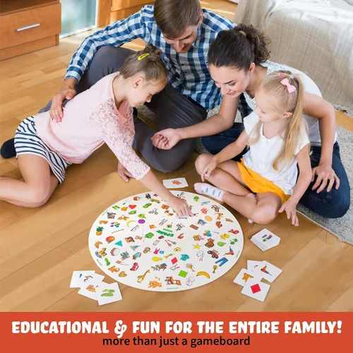 Miniatura 4 de Juego a juego de juegos de mesa preescolares para niños 2 en 1, juegos de coincidencias y categorías, materiales de terapia del habla