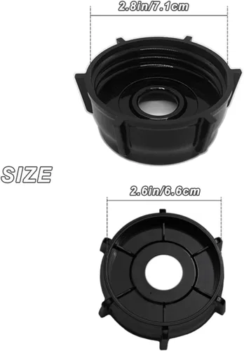 Miniatura 2 de Paquete de 2 piezas de repuesto para licuadora, tapas de base de tarro compatibles con Aspas para Licuadora Oster Osterizer