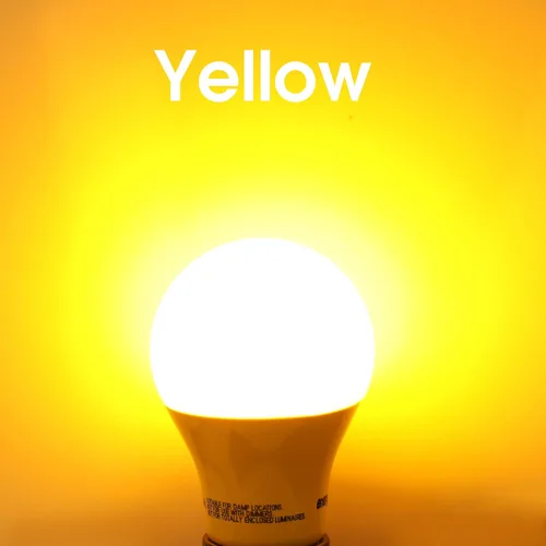 Miniatura 4 de Energetic - Foco amarillo A19, equivalente a 3 W, 40 W, base E26, bombilla LED no regulable para uso en interiores, decoración de fiestas
