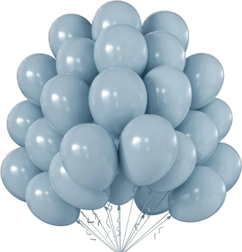 Miniatura 76 de KALOR Globos Retro Azul Oscuro, 100 Pzs Globos de Látex Mate Azul Klein de 5 Pulgadas para Arco de Guirnalda de Globos, Decoración de Cumpleaños