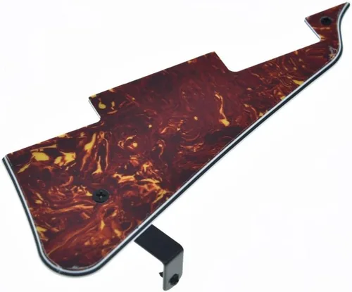 Miniatura 48 de Dopro Golpeador de guitarra LP y soporte de acero inoxidable LP con tornillos de montaje de acero negro para USA Les Paul Aged White