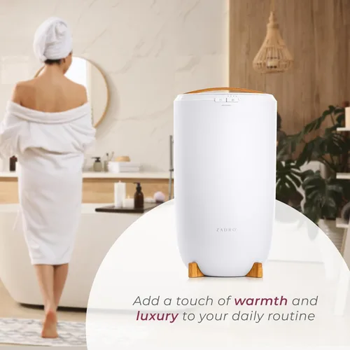 Miniatura 7 de Zadro Calentador de Toallas Calientes Grande con Temporizador Cubo Calentador de Toallas Eléctrico para Baño con Apagado Automático Calentador