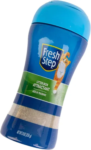 Miniatura 3 de Fresh Step Polvo atractivo de caja de arena, ayuda de entrenamiento de arena para gatos para fomentar el uso de la caja de arena, aditivo de mezcla