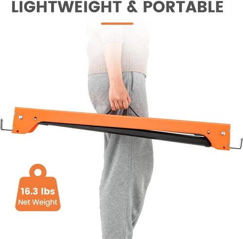 Miniatura 6 de ERGOMASTER Caballos de sierra plegables, con brazo de soporte desmontable de 2 x 4, capacidad de peso de 1322 libras por caballete, caballos