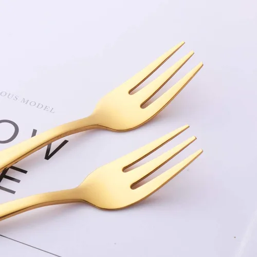 Miniatura 4 de Cucharadita Desert Fork (tenedor dorado)