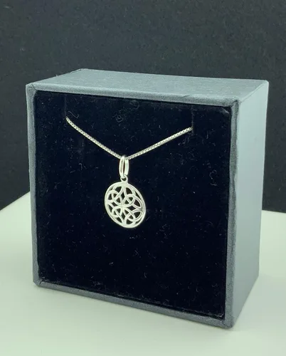 Miniatura 4 de Collar celta de plata de ley con cuatro nudos 0512in Plata esterlina