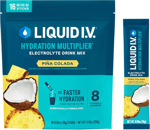 Miniatura 16 de Liquid I.V.® Hydration Multiplier - Popsicle Firecracker Mezcla en polvo de electrolitos para bebida 1 paquete (16 porciones)