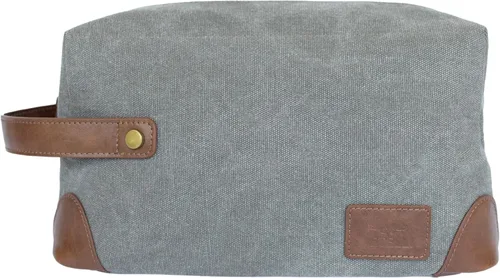 Miniatura 6 de Vetelli Bolsas de aseo de lona vintage, viaje con estilo, kits de lona impermeable Dopp, duraderas (Marco), Beige, Neceser