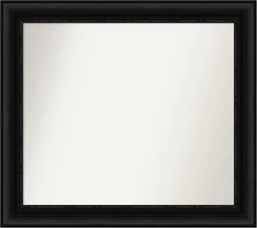 Miniatura 197 de Amanti Art Espejo personalizado, espejo de baño negro puente, espejo de pared o espejo de tocador de baño sobre el fregadero (26 x 26 pulgadas)
