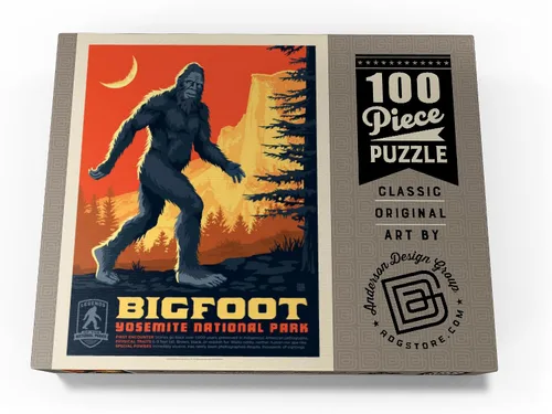 Miniatura 4 de MyPuzzle Legends of The National Parks: Yosemite's Bigfoot - Póster vintage - Rompecabezas de 100 piezas prémium para adultos
