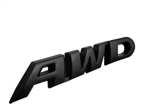 Miniatura 3 de OnlyYou.X AWD Emblema 3D Logo AWD calcomanía gruesa para camioneta y automóvil, 2 piezas de metal negro