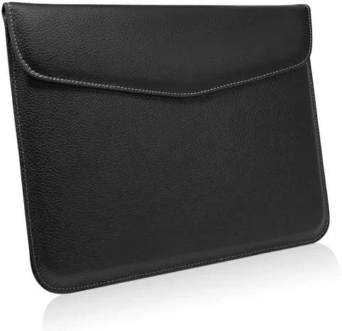 Miniatura 2 de BoxWave Funda compatible con Kindle Fire HDX 8.9 (3ª generación 2013) - Funda de piel ejecutiva, funda de piel delgada con forro suave, color negro